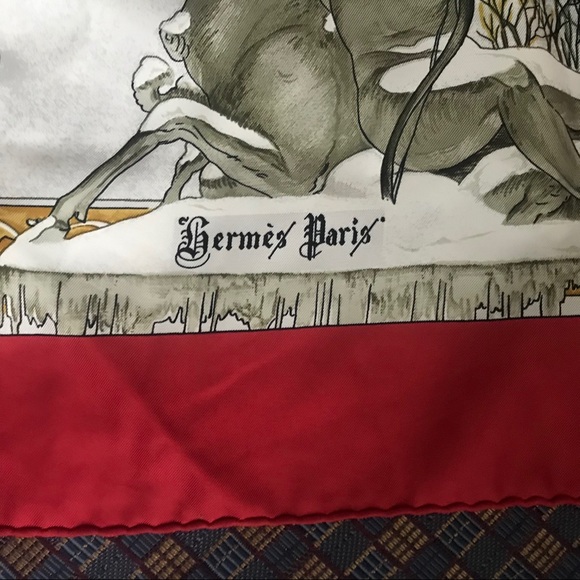 Hermès Silk Scarf by Ledoux - Picture 3 of 9